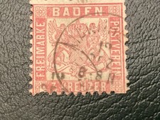 German State Baden 20 used