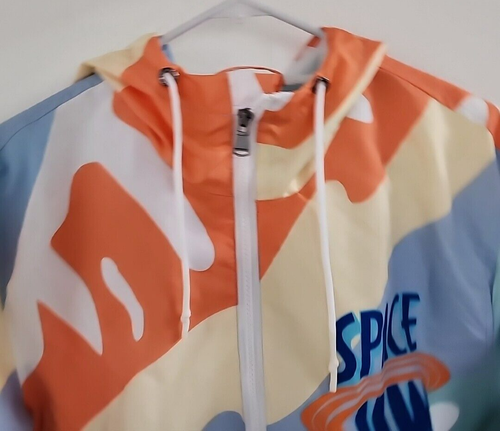 Felpa con cappuccio solo membri Looney Toons Space Jam Windbreaker uomo L NUOVA - Foto 3 di 17