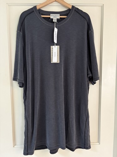 Tommy Bahama Gr. 2XLT Flip Sky Tee Revsble grau Island Zone Kurzarm Quickdry