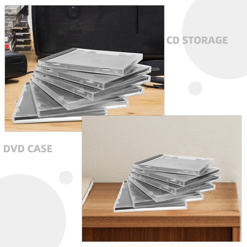 10 Stück Standard Klar Kunststoff CD Case Verhindert Kratzer CD-Box CD Aufbewahrungsbox - Bild 4 von 12
