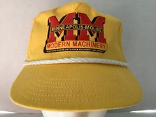 Vintage Minneapolis Moline Modern Machinery Tractor Snap Back Trucker Hat Cap