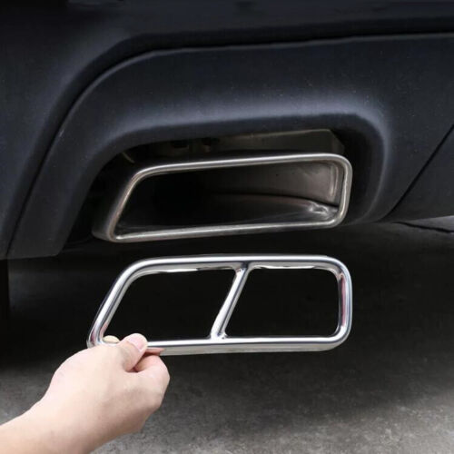 2PCS Stainless Rear Exhaust Muffler Tip Tail Pipe For Cadillac XT4 2019-2022 - Picture 2 of 14