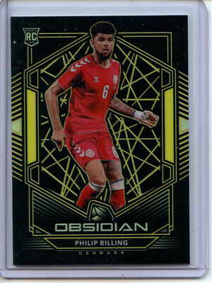 2019-20 Panini Obsidian Soccer YELLOW #113 Philip Billing RC - Denmark #5/15 SP