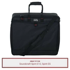 Gator Cases Mixer Bag fits Soundcraft Spirit E12, Spirit ES Mixers Carry Case