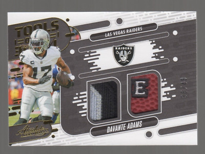 2024 Panini Absolute DAVANTE ADAMS Tools of the Trade Dual Patch Ball #35/49
