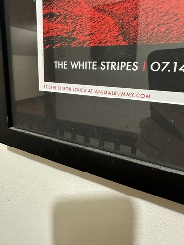 Rob Jones 2007 THE WHITE STRIPES Glace Bay, NS S/N Concert Poster 27/231 - Picture 6 of 6