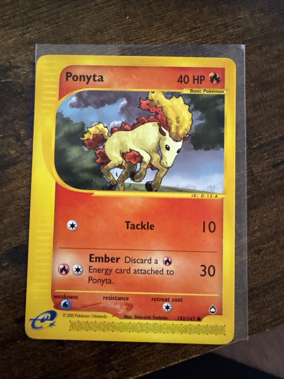 Pokémon TCG, Ponyta, Aquapolis, #102/147, Non-Holo Common (Near Mint)