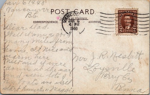 CPR Kanadyjska Kolej Pacyficzna SS Księżniczka Adelajda Statek pocztówka D996 - Zdjęcie 3 z 3