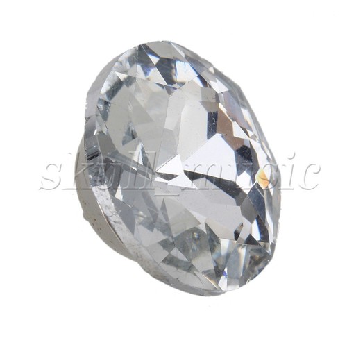 80pcs 22mm Diamond Clear Crystal Charm Upholstery Sofa Headboard Sew Buttons - Picture 2 of 8