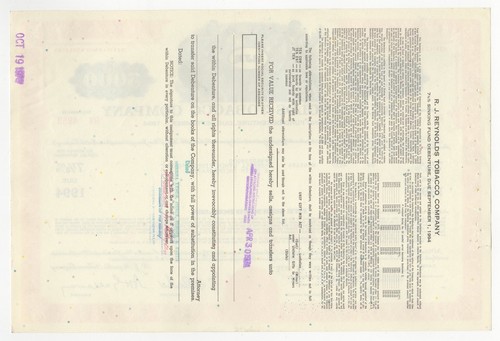 R.J. Reynolds Tobacco Company Bond - Picture 2 of 2