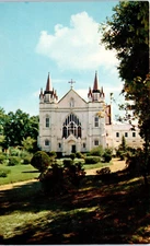 Mobile, AL Spring Hill College Chapel Postcard Chrome Unposted