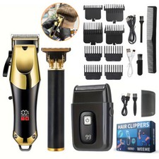 Hair Cutting Kit Pro Hair Clippers for Men Barber Clipper Cordless Beard Trimmer