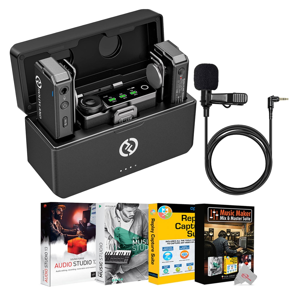 美品 Hollyland ペア ワイヤレスマイク Lark150 DUO 2 Amazon.co.jp