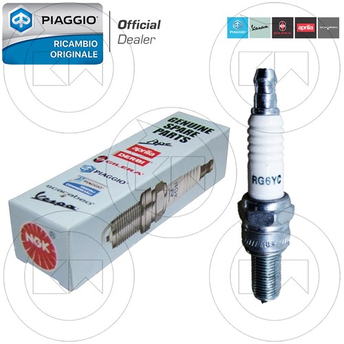 CANDELA NGK B6HS PASSO CORTO PIAGGIO VESPA 50 - PX 125 150 - APE - Foto 11