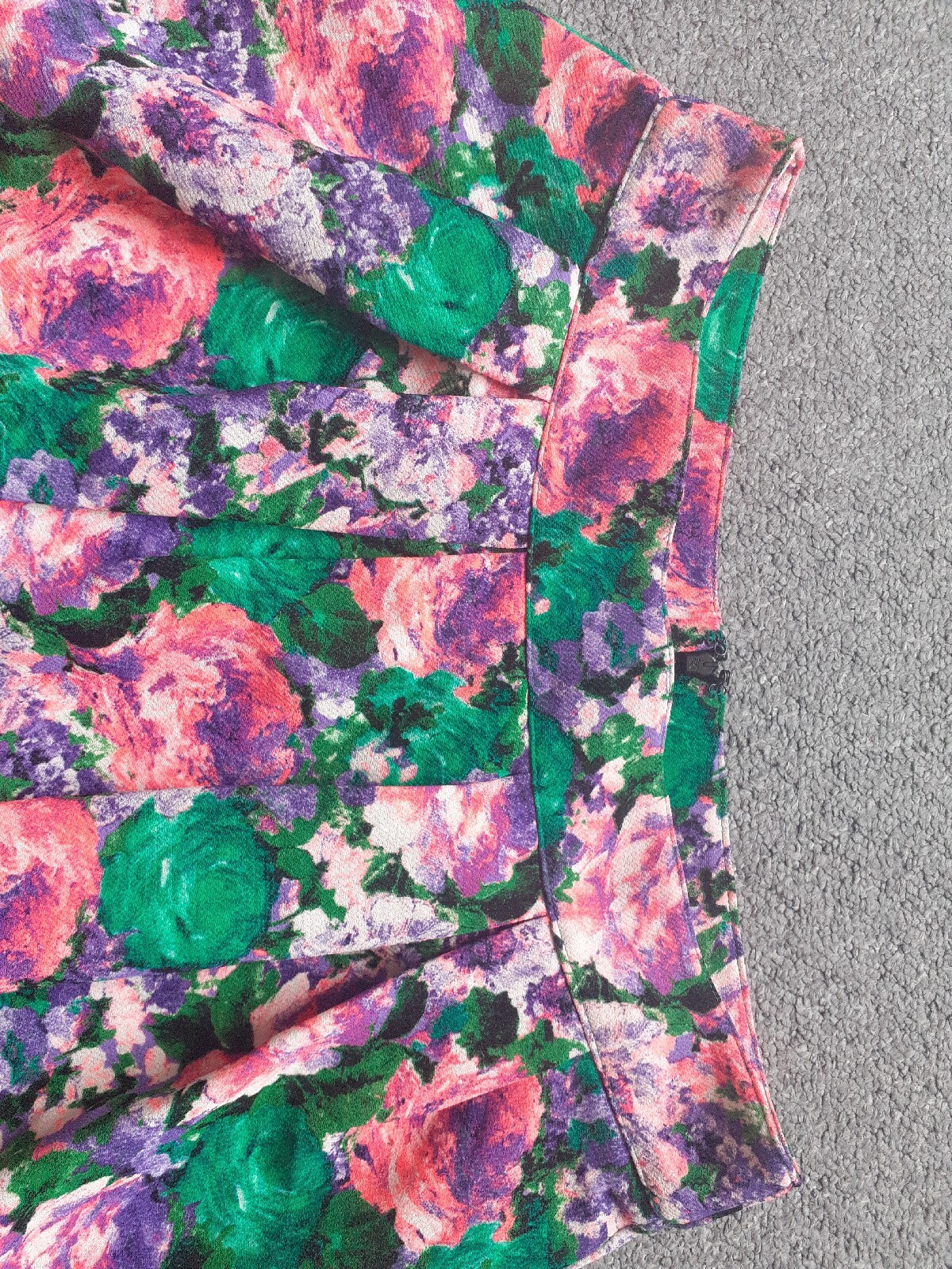 Ladies Green/Pink Floral Patterned Skirt Size 14 From River Island eBay