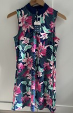 Tommy Bahama Racquet  Paddle Tennis Golf Dress Resort Tropical w/shorts Size S