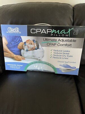 New Contour CPAP MAX 2.0 Multi-mask Sleep Aid Adjustable Comfort Pillow ...