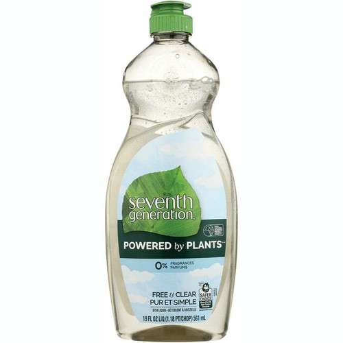 Seventh Generation Free and Clear Dish Liquid 19 fl oz Liq
