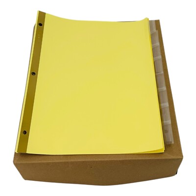 24 Sets Avery Letter Size Big Tab Insertable Dividers Buff 8 Tab 3 Hole Punched