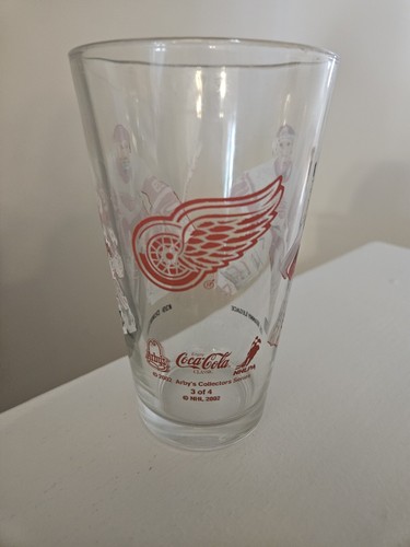 2002 Arby's Detroit Red Wings Collector Series Hockey Glass Legacy/Hasek 3 of 4 - Picture 5 of 8