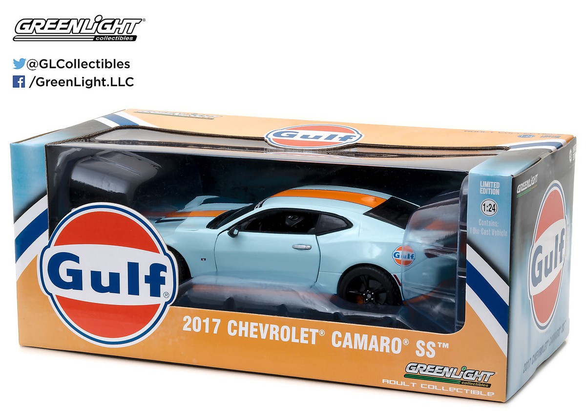 グリーンライト 2017CHEVROLETCAMARO SS GULF OIL 1:24 GreenLight *HOBBY EXCLUSIVE* GULF OIL 2017 Chevrolet