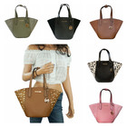 MICHAEL KORS PORTIA SMALL BUCKET TOTE LEATHER BAG