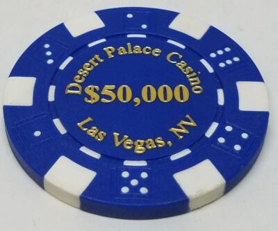 Poker Chips (25) $50,000 Desert Palace 11.5 gram Clay Composite | eBay
