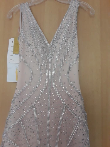 Evening Gown, By MANON, Champagne   Size 6