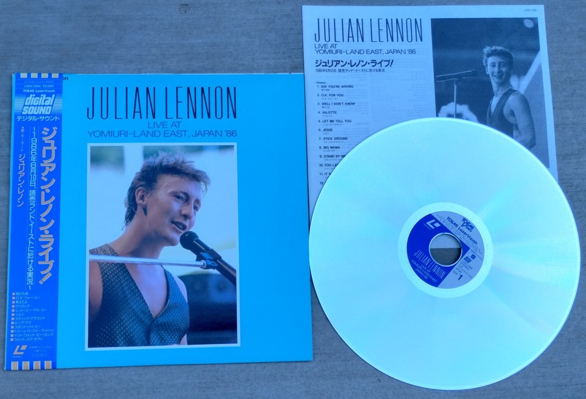 JULIAN LENNON Laserdisc Live@ Yomiuri Land East JAPAN LD OBI 