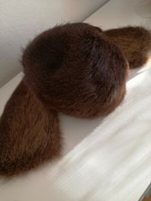 Nutria-Fellmütze mit Nutria-Schal