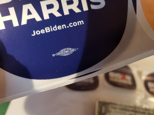 3 PACK Joe Biden Kamala Harris For President 2020 CIRCLE BLUE 3 Inches - Picture 3 of 4