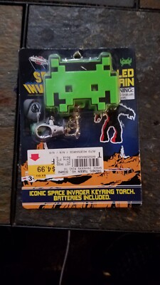 Space Invaders Keyring Torch