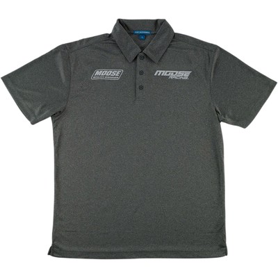 Moose Racing Polo Shirt - Charcoal Heather - X-Large 3040-2657