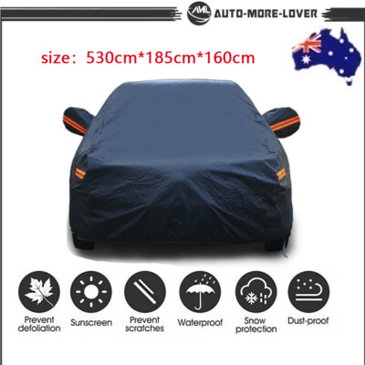 #ad Rain UV Dust Resistant Universal For Sedan Protection Breathable Car Cover 3XXL $25.19