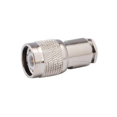 2X TNC Clamp Plug male Straight for LMR195 RG58 RG400 RG142 cable Coax Connector