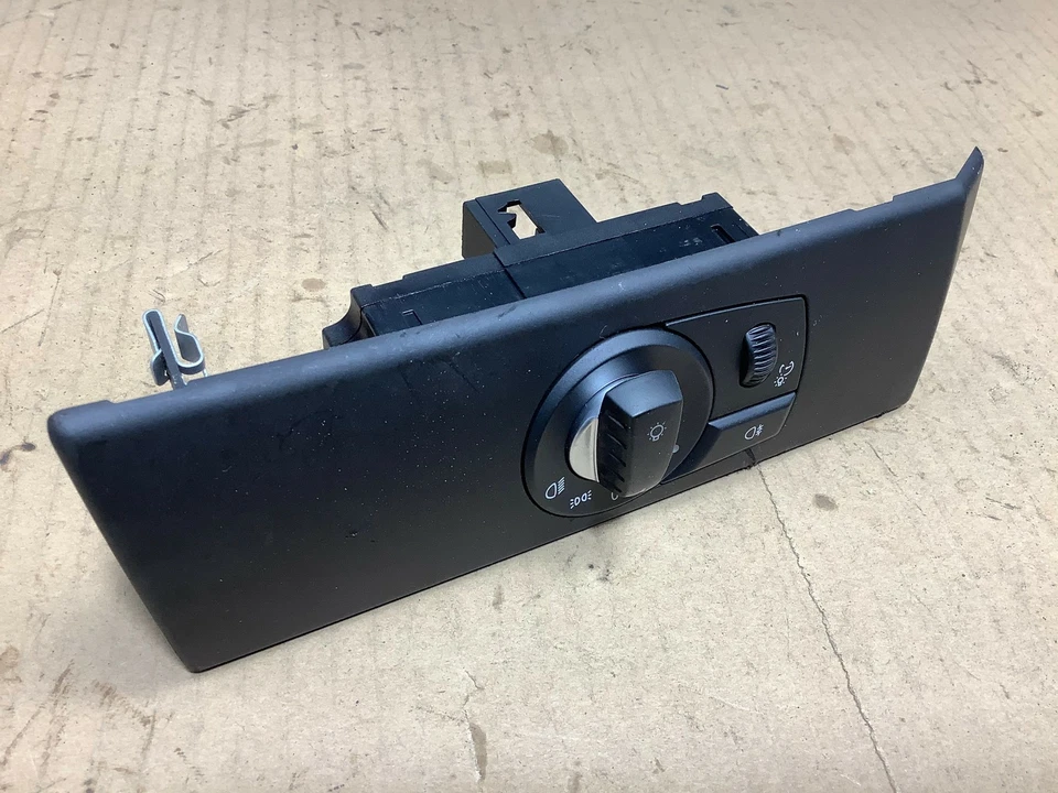 BMW 535XI E60 2007 faros antiniebla regulador interruptor control negro OEM+ Foto 2 de 4