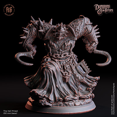 The Hell Priest - Dungeons and Terrors - Flesh of the Gods - Wargaming D&D DnD