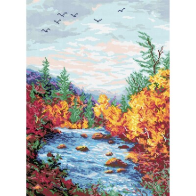 Counted Cross Stitch Kit Autumn hollow DIY