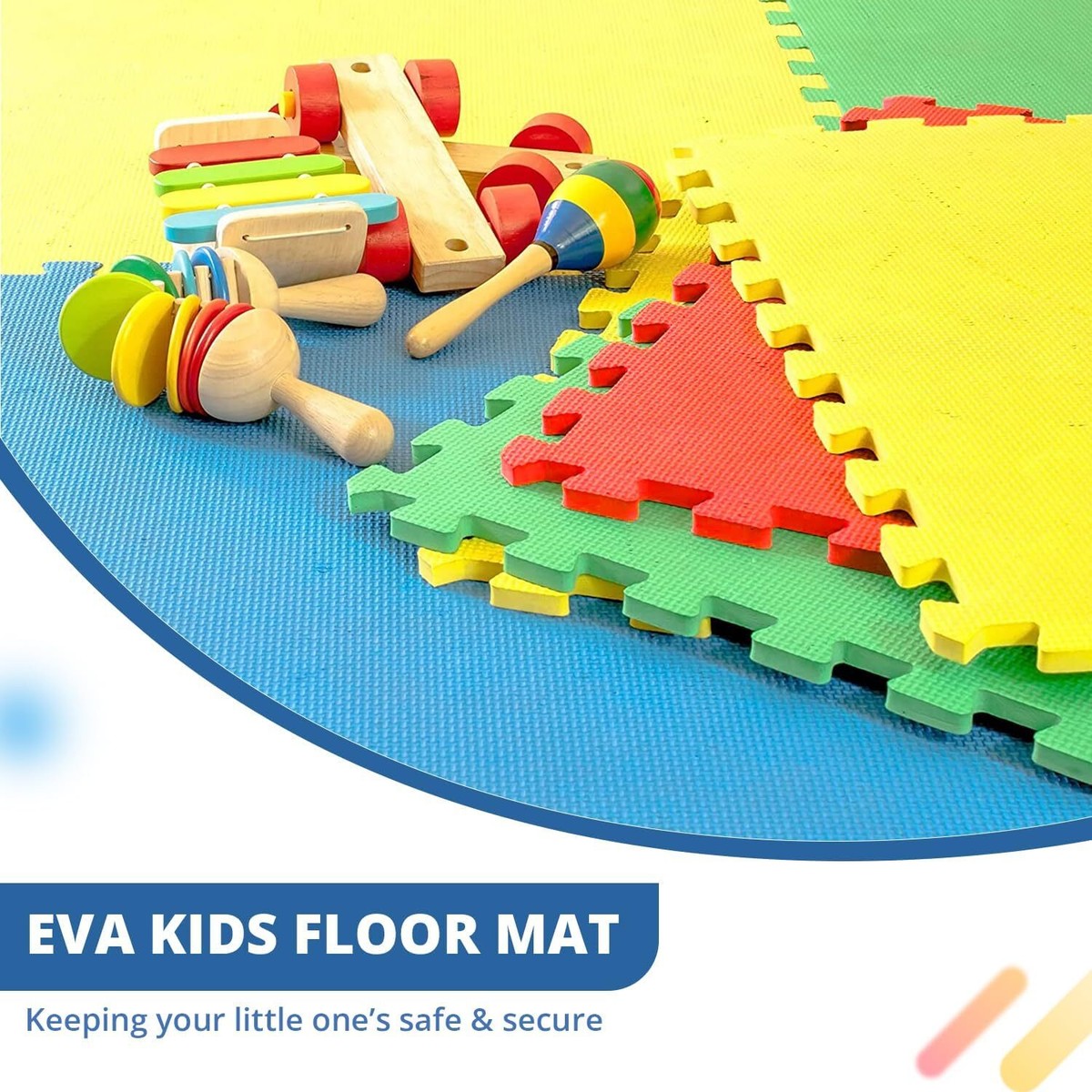 Interlocking Foam Tiles 30x30cm YIMINYUER 20-Pack Baby Soft Puzzle Play ...