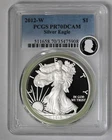 2012-W PR70 DCAM American Silver Eagle PCGS Blue Label !!