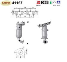 ✅ Katalysator für Alfa Romeo MiTo, Fiat 500L/Doblo/Tipo, 1.4, 57/58/70kW, Euro 4