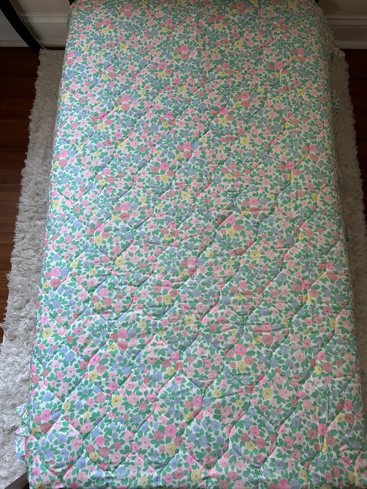 Girls Toddler Bed Spread Floral & Pink from Gerber Adorable eBay