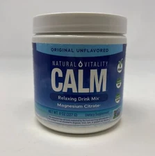 Natural Vitality Calm Magnesium Citrate Powder | UNFLAVORED | 8oz