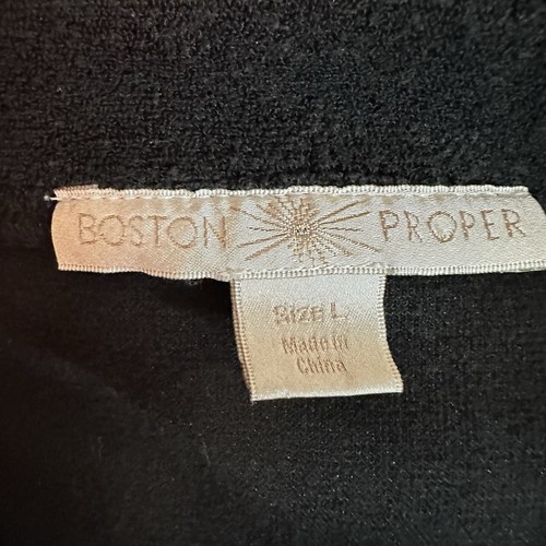 Boston Proper Black Dress With Gold Trim Renaissance Cosplay Terry Cloth Large - Picture 7 of 11
