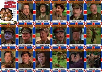 Carry on England Movie Trading Cards