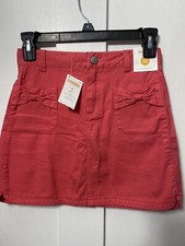 NWT Vintage Gymboree Girls Sz10 PURRFECTLY FABULOUS Coral Cotton Skort