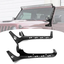 For Jeep Wrangler JL Gladiator JT 52" inch LED Light Bar Mount Bracket A-Pillar