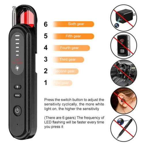 Hidden Spy Camera Detector GPS Tracker Finder Anti-Eavesdropping Device Scanner