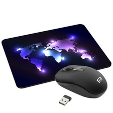 Kabellose optische Funkmaus + Gaming Mauspad ...