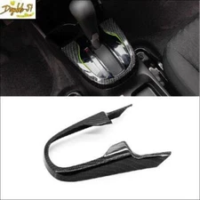 Carbon Fiber Style Gear Shift Box Panel Cover Trim For Honda For Jazz 2014-2020